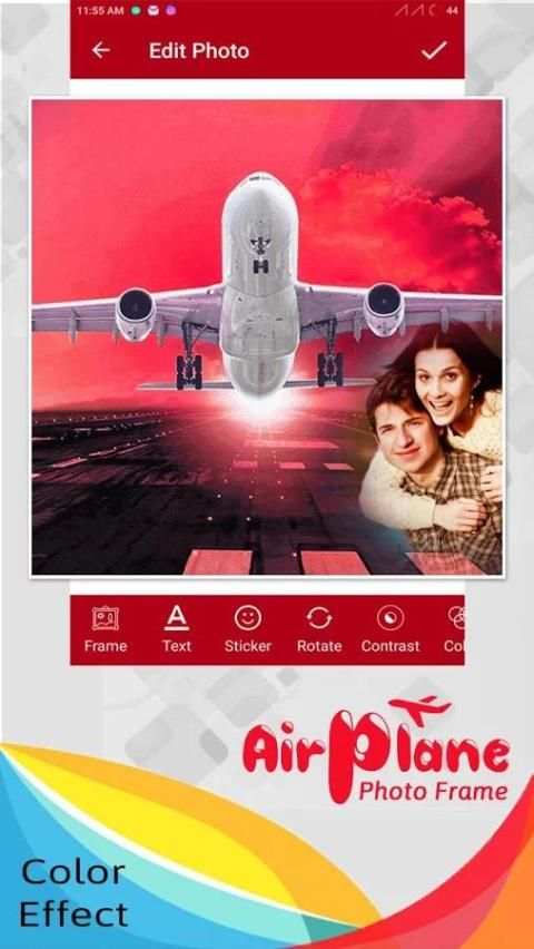 Airplane Photo Frame 5 تصوير الشاشة