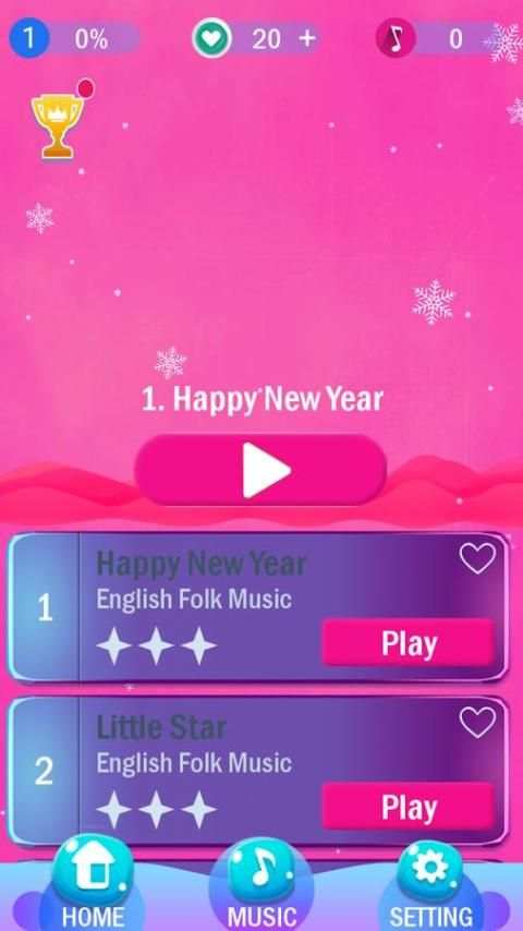 Piano Pink Tiles screenshot 3
