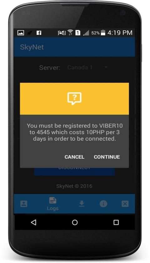 Skynet VPN screenshot 1