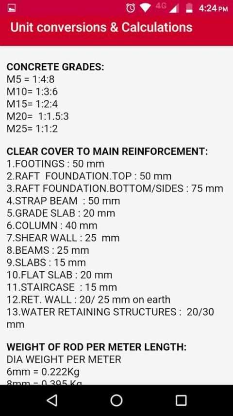 Civil Engineering Hand Book screenshot 4