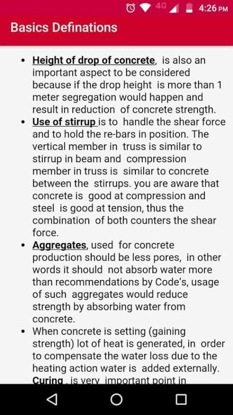 Civil Engineering Hand Book screenshot 3