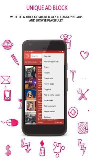 Ultimate Mini Browser स्क्रीनशॉट 4