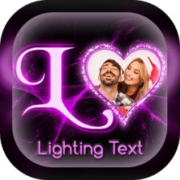 ikon Lighting Text Photo Editor