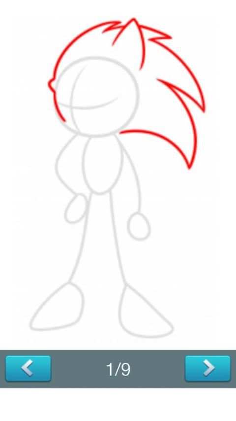 How to Draw :Sonic скриншот 3
