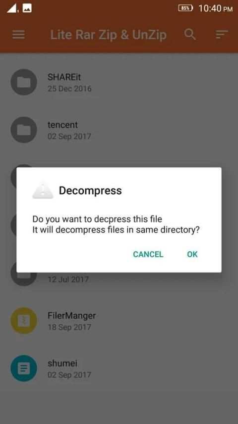 Easy Rar Zip & Unzip File screenshot 1