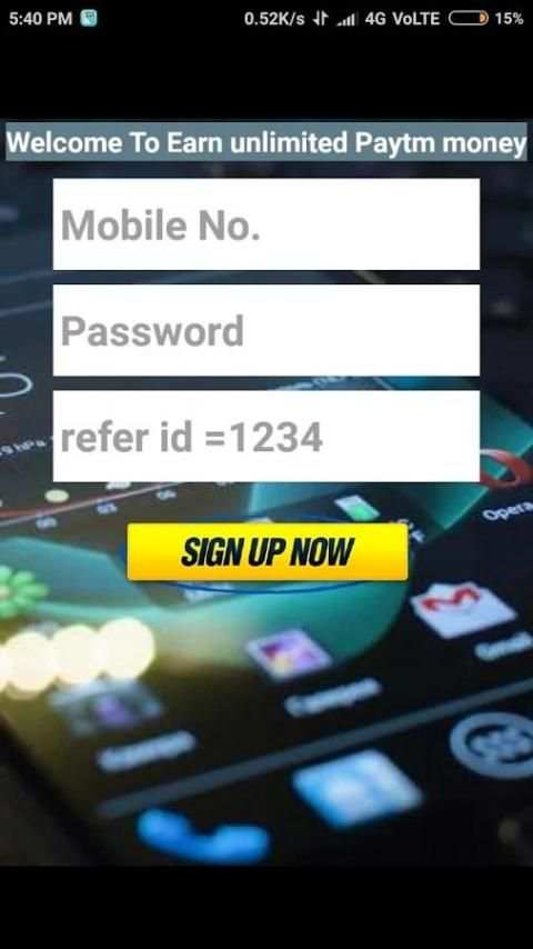EARN UNLIMITED PAYTM CASH screenshot 1