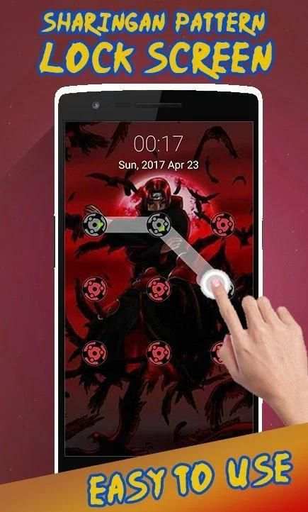 Sharingan Lock Screen Pattern screenshot 4