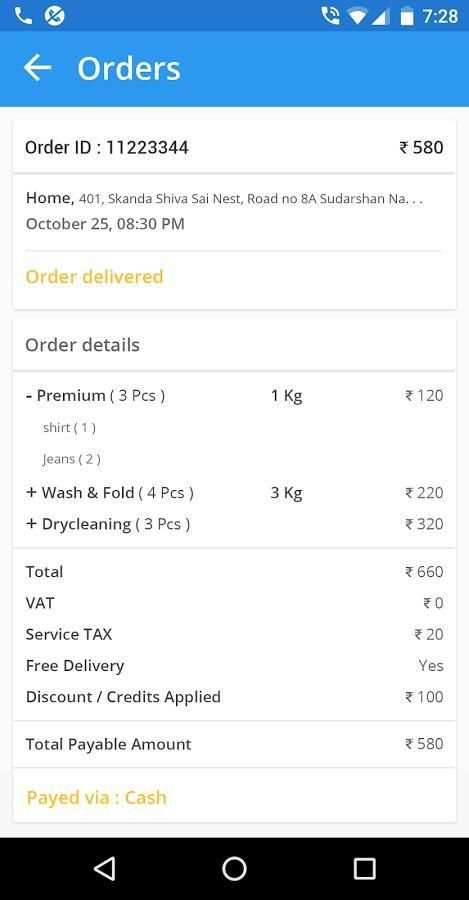WashApp-Laundry & Dry Cleaning Service Provider स्क्रीनशॉट 4