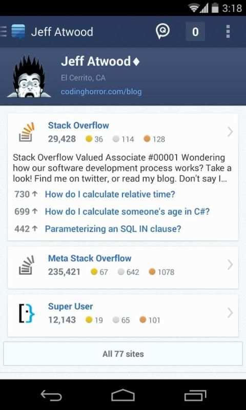 Stack Exchange screenshot 1