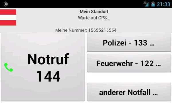 Mobile emergency call screenshot 5