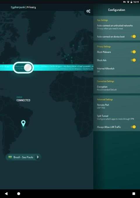 Cypherpunk Privacy - VPN Proxy screenshot 1