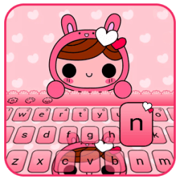 Pink Doll Keyboard Theme icon