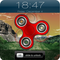 ikon Fidget Spinner Clock - Fidget Spinner Lock Screen