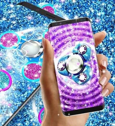 Glitter fidget spinner wallpapers screenshot 4