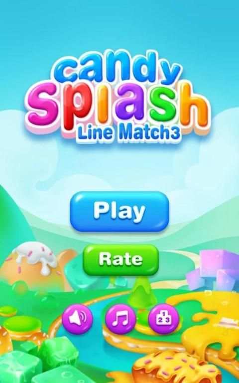 Candy Splash - Line Match 3 screenshot 2