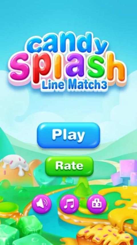 Candy Splash - Line Match 3 screenshot 9