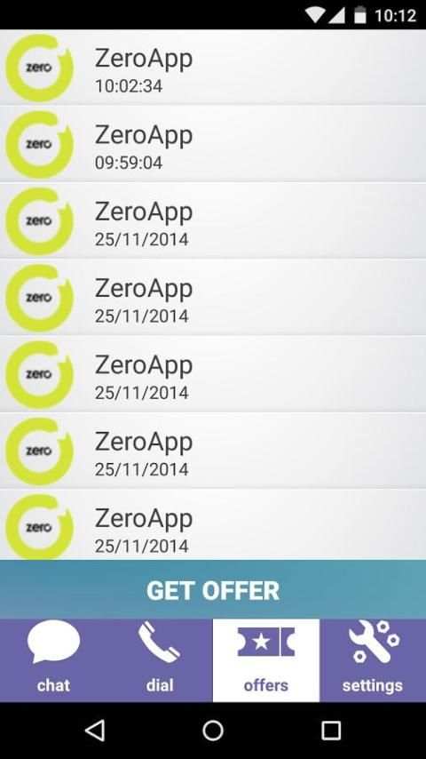 ZeroApp 4 تصوير الشاشة