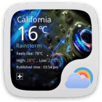 Glittering Star Weather Widget on 9Apps