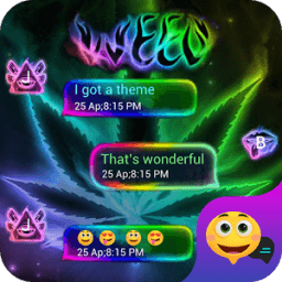 ikon Weed Emoji Panda SMS Theme