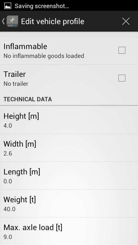 Truck Navigator GPS CarTFT.com screenshot 7
