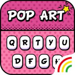 Pop Art Keyboard Theme - Emoji&Gif
