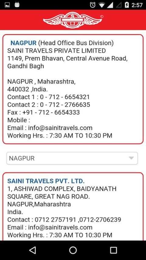 Saini Travels screenshot 4
