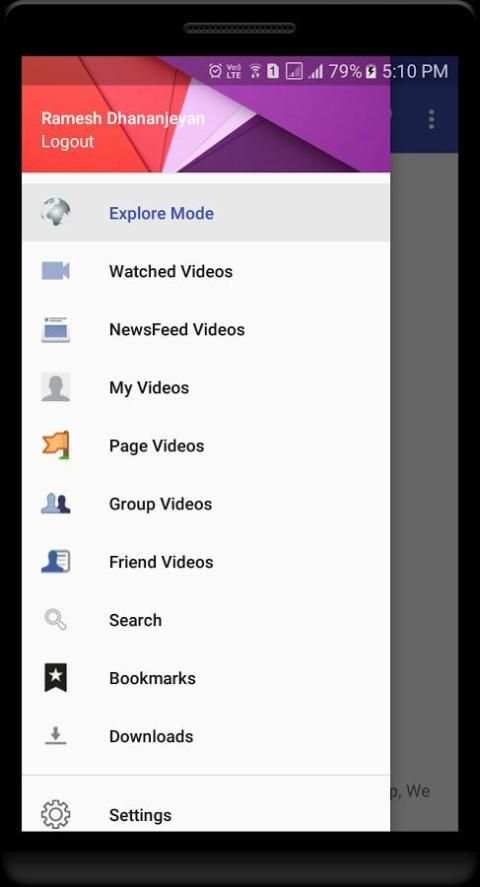 Video Downloader for facebook स्क्रीनशॉट 7