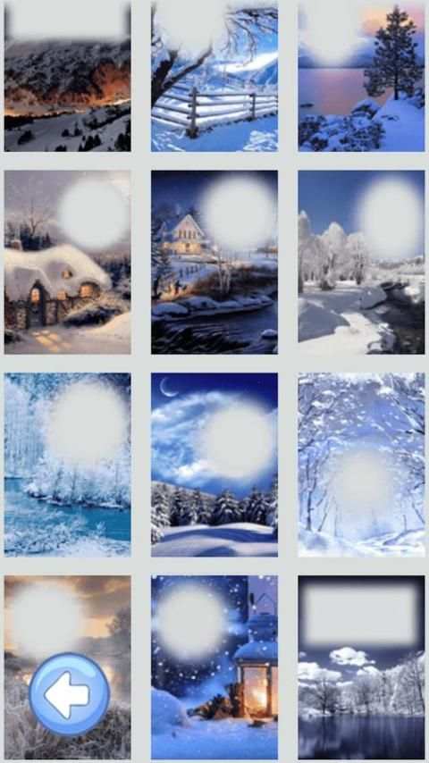 Snow fall photo frames 2017 6 تصوير الشاشة