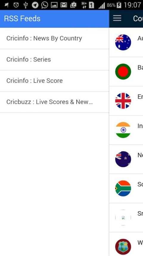 Real Time Cricket RSS 1 تصوير الشاشة