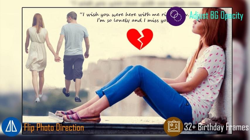 Miss You Photo Frame स्क्रीनशॉट 4