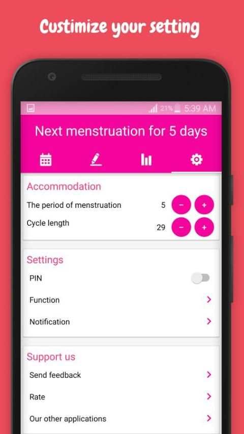 My Period Tracker - Menstruation Calendar screenshot 16
