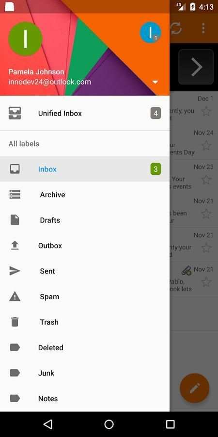 Email for Hotmail скриншот 2
