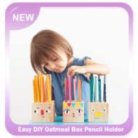 Easy DIY Oatmeal Box Pencil Holder
