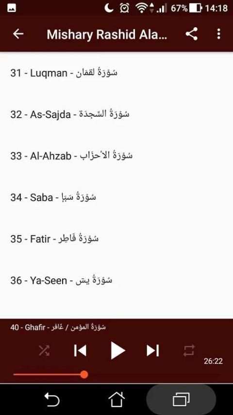 Mishary Rashed Alafasy Quran Full offline screenshot 3