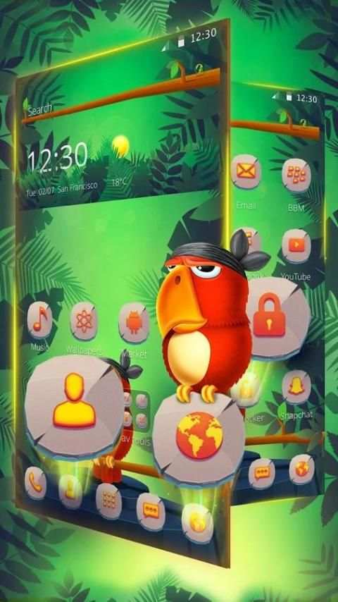Jungle Launcher Theme скриншот 1