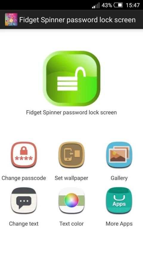 Fidget Spinner password lock screen screenshot 8