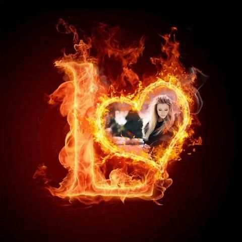 3D Fire Text Photo Frames скриншот 2