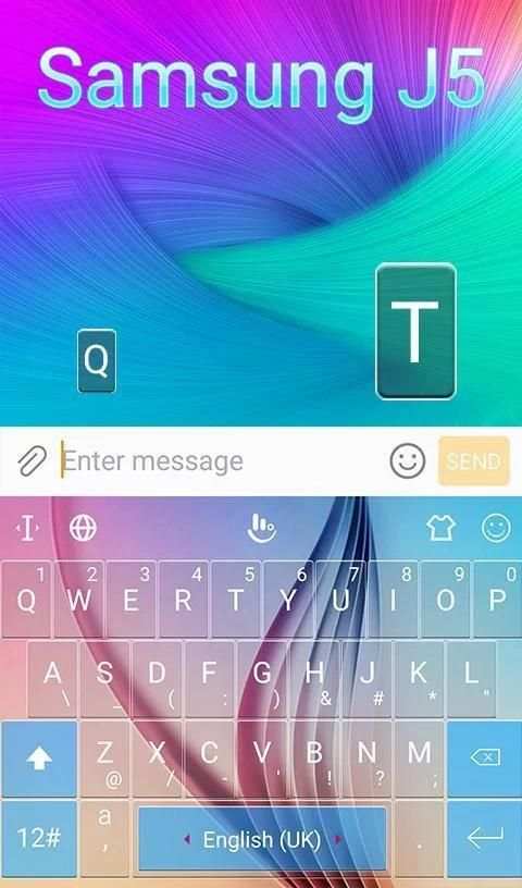Samsung j5 Gentle Keyboard Theme screenshot 5