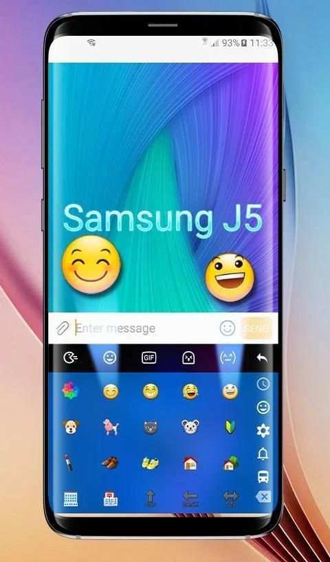 Samsung j5 Gentle Keyboard Theme screenshot 3