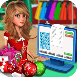 Santa Cashier Christmas Toy Shop icon