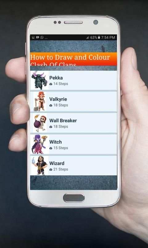 How to Draw and Colour Clash Of Clans скриншот 8