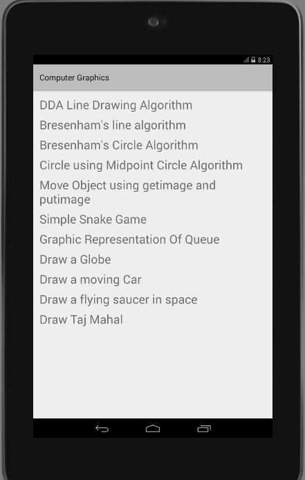 Computer Graphics C Programs screenshot 1