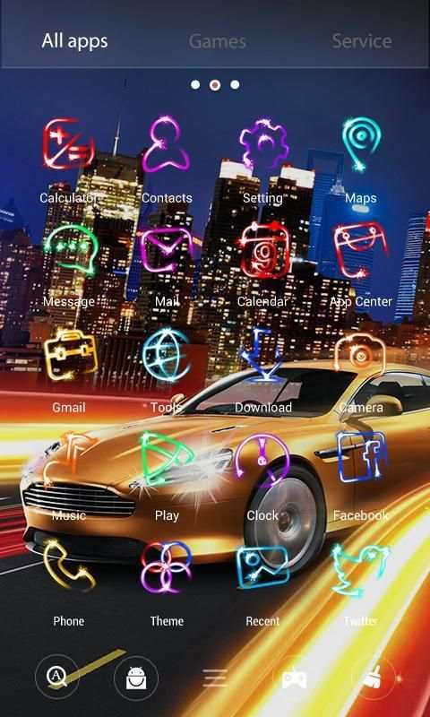 Speed 3D V Launcher Theme स्क्रीनशॉट 2