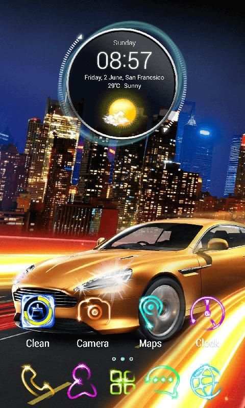 Speed 3D V Launcher Theme स्क्रीनशॉट 3