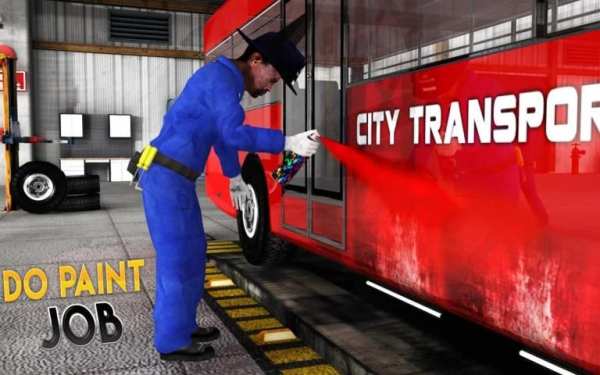 Real Bus Mechanic Workshop 3D скриншот 7