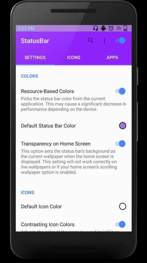 Status Bar screenshot 3