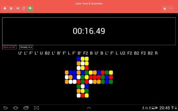 Cube Timer & Scrambler LITE 7 تصوير الشاشة