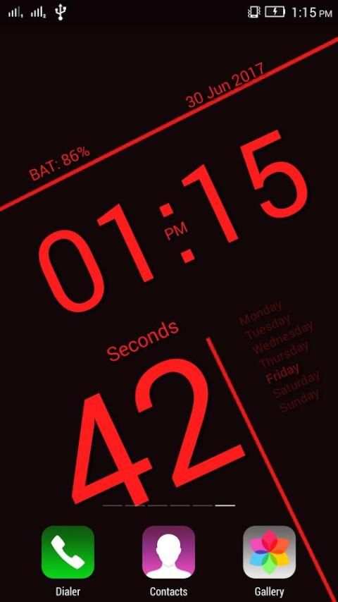 Digital Clock Display 1 تصوير الشاشة