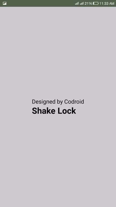 Shake Lock - Secure Lock स्क्रीनशॉट 2
