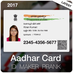 Aadhar Card ID Maker Prank أيقونة